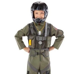 Top Gunner Fighter Pilot Halloween Costume Boys size 7-8